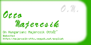 otto majercsik business card